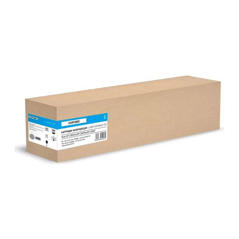 Картридж Cactus 408185 голубой (CS-SPC360EC)