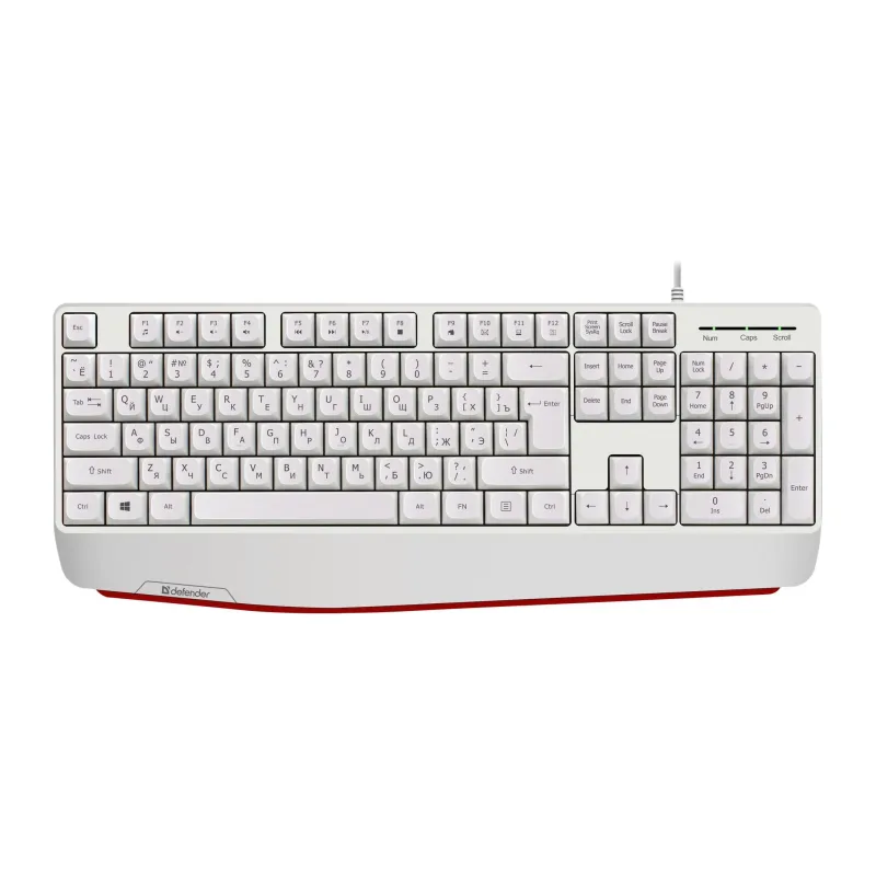 Клавиатура Defender Atom HB-546 белый (45547)
