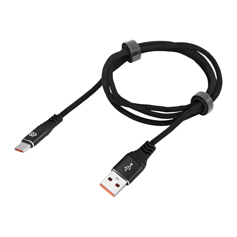 Кабель Digma USB (m) - USB Type-C (m) 1 м черный (DG-USBA-С-1M-27W)