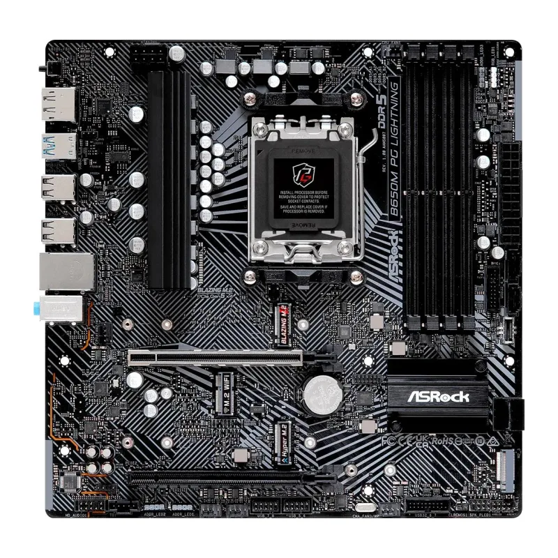 Материнская плата ASRock B650M PG Lightning DDR5