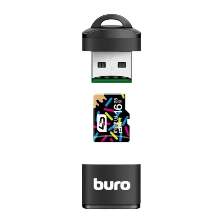 Картридер Buro BU-CR-200 черный