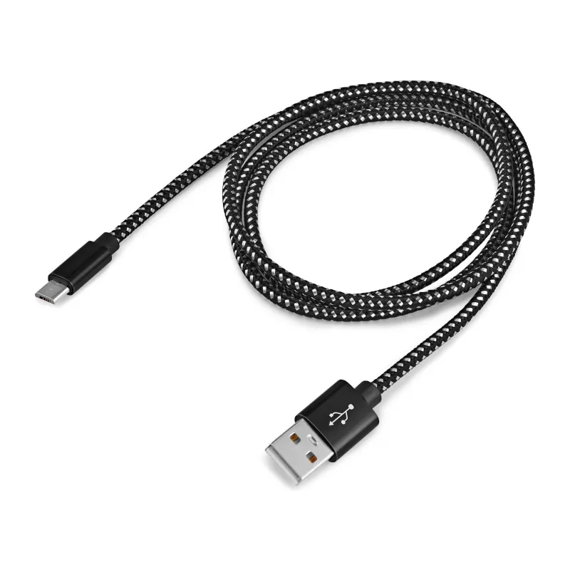 Кабель Buro Braided BHP RET MICUSB-BR 1м черный