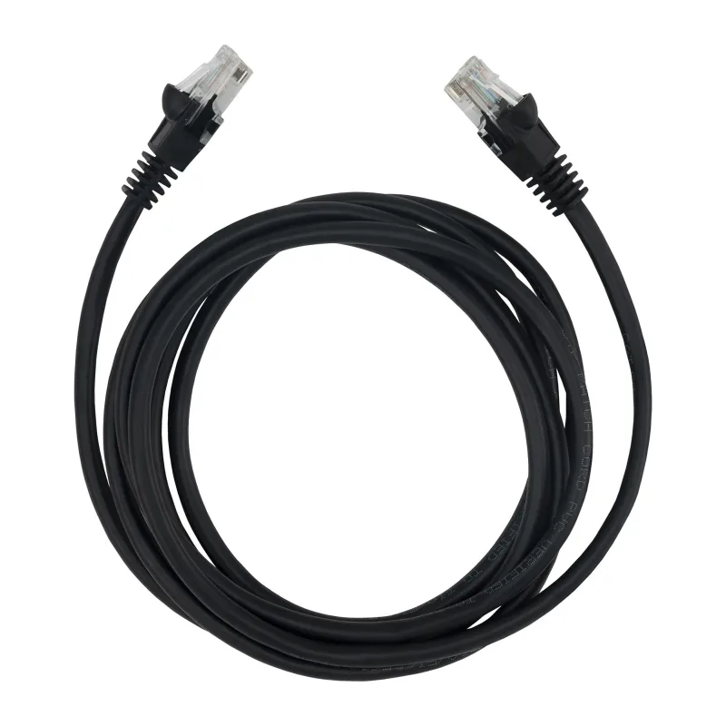 Патч-корд Buro RJ-45-RJ-45 UTP cat.5e 2м черный