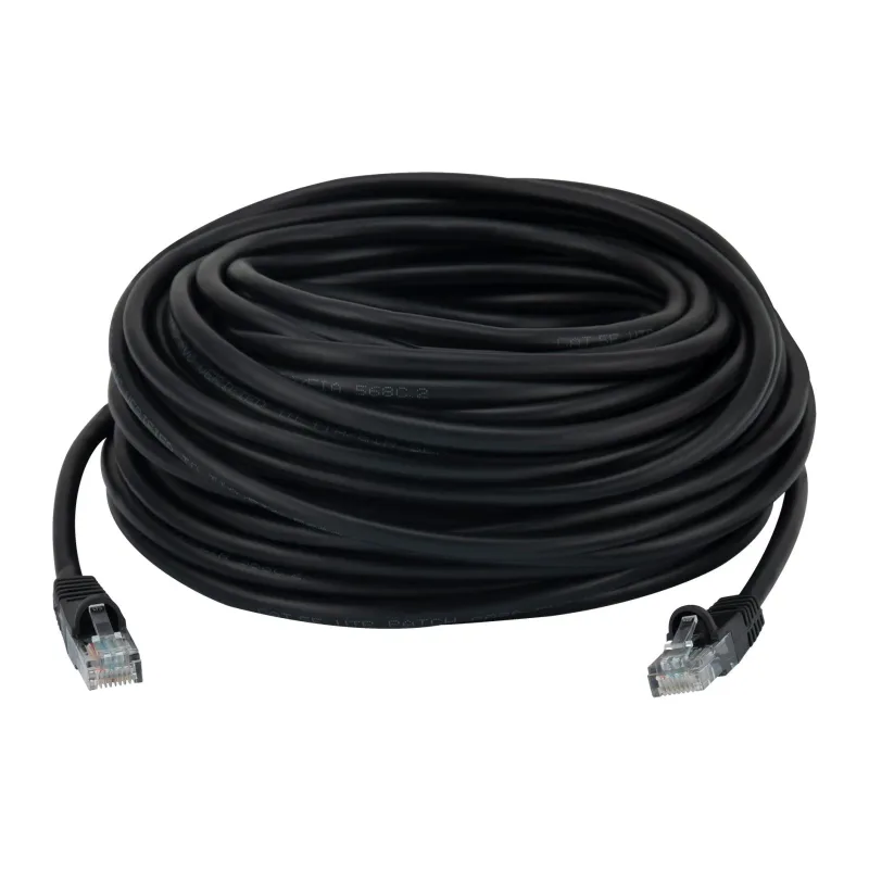 Патч-корд Buro UTP cat5E 20м черный RJ-45 (m)-RJ-45 (m)