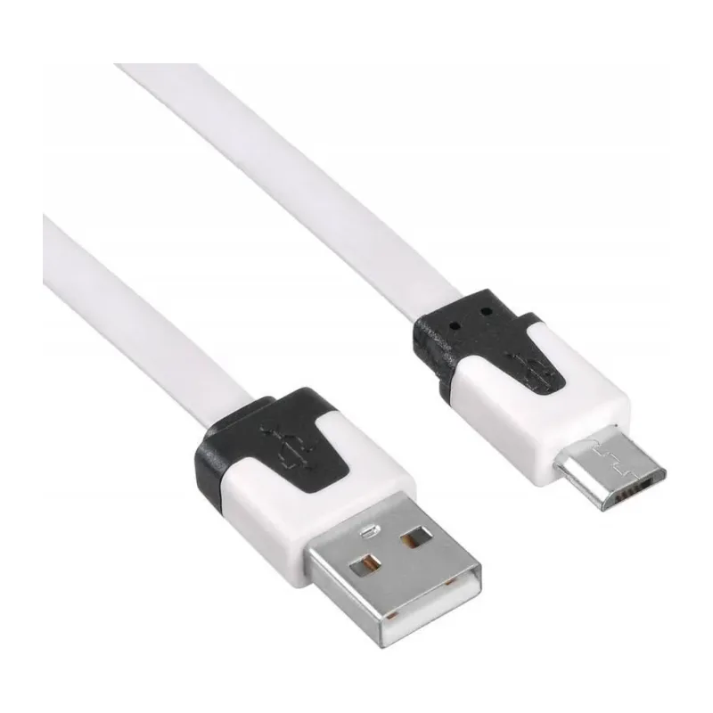 Кабель Buro BHP MicroUSB 1m Flat 1м белый