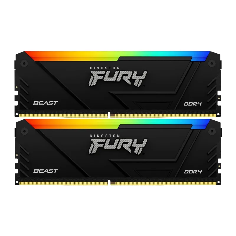 Оперативная память Kingston Fury Beast RGB 2x16GB DDR4 (KF432C16BB2AK2/32)