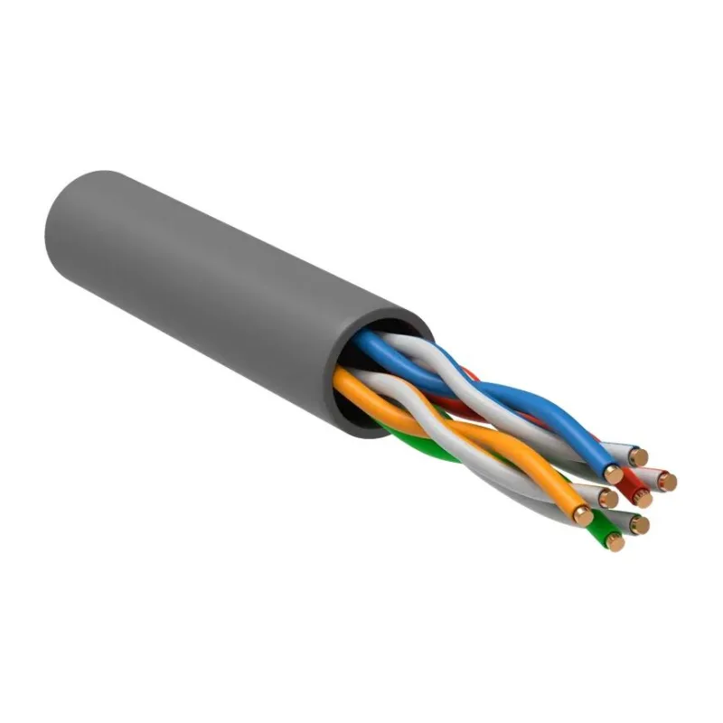 Кабель витая пара ITK Generica BC1-C5E04-111-305-TL-R-G серый