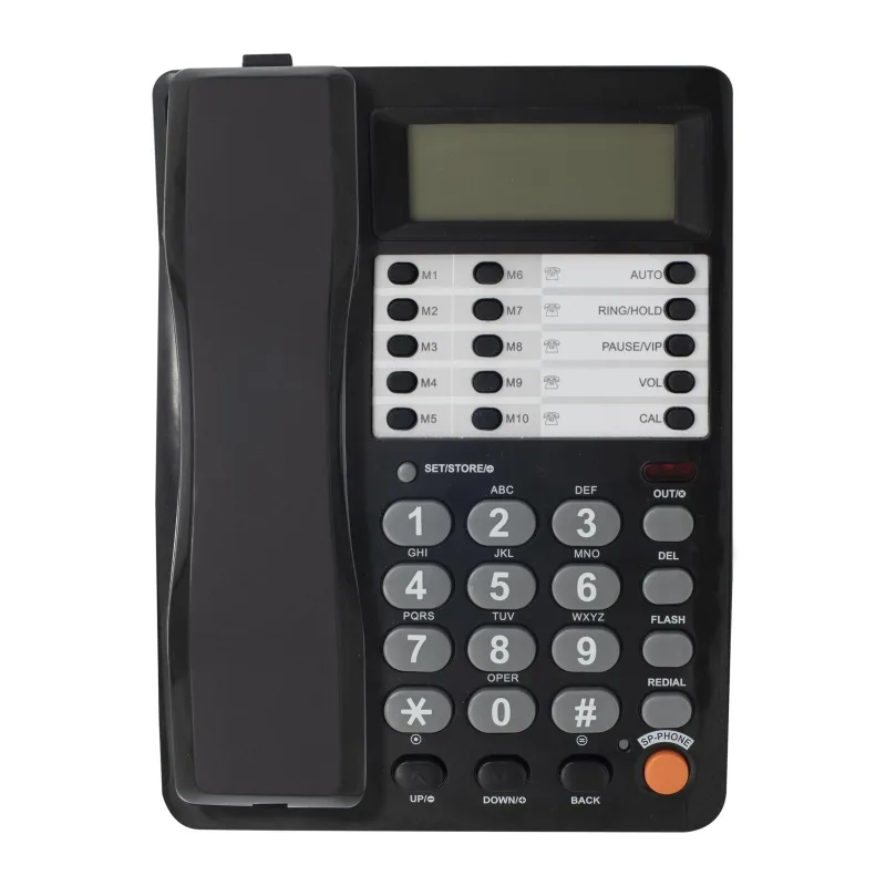Проводной телефон Ritmix RT-495 черный/серый (80002152)