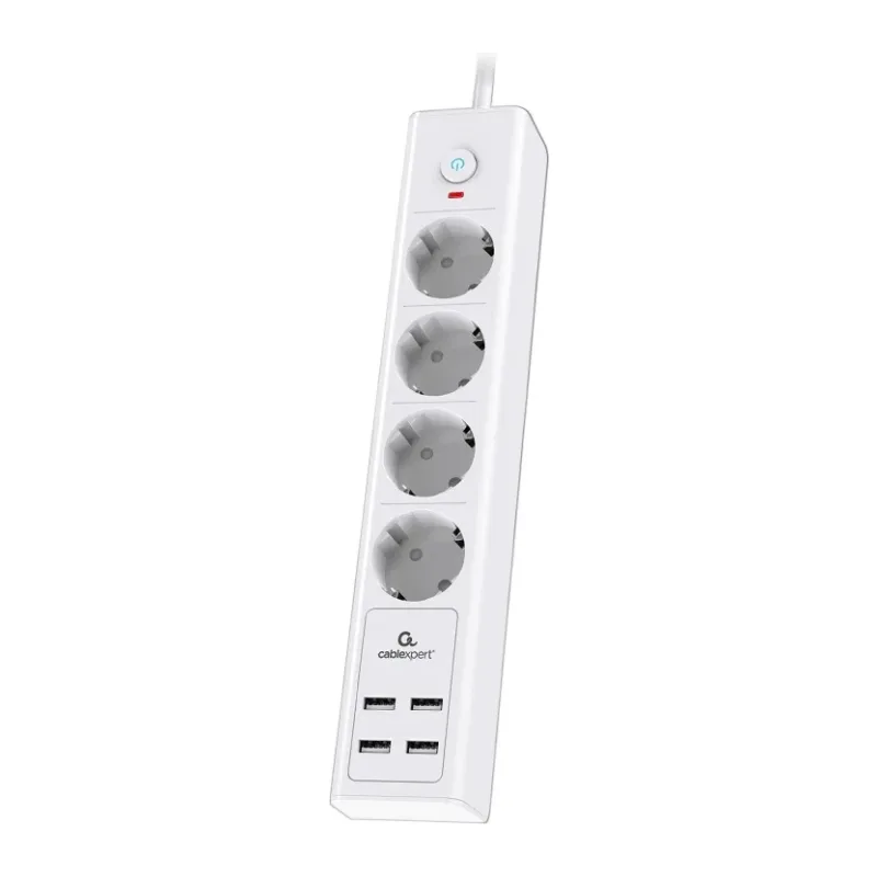 Сетевой фильтр Cablexpert Exnovo EXN-4-U4-W-2 белый