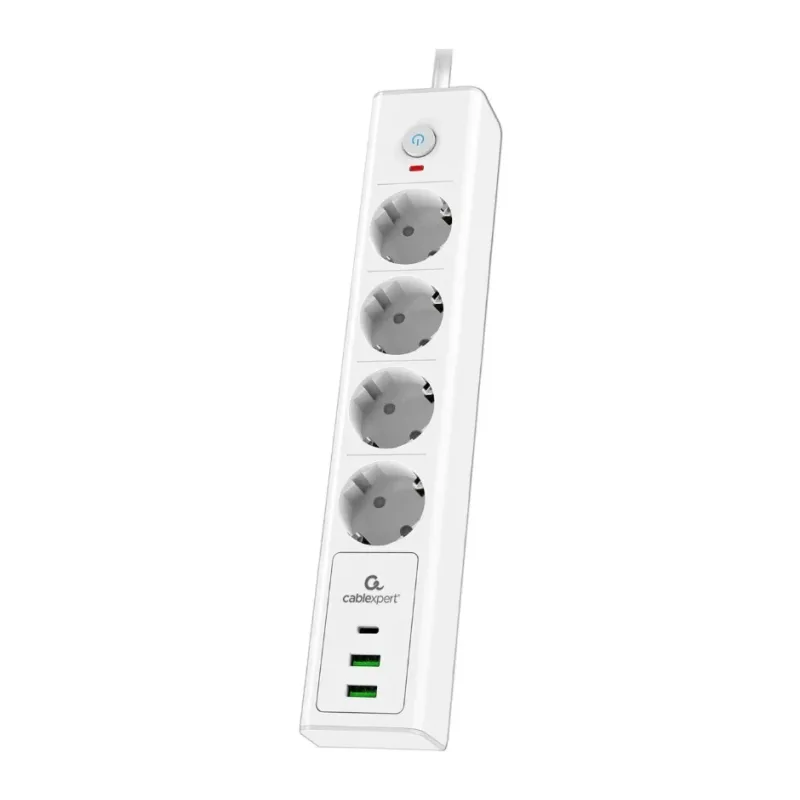 Сетевой фильтр Cablexpert Exnovo EXN-4-CU2-W-2 белый
