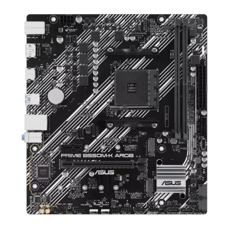 Материнская плата Asus Prime B550M-K ARGB (90MB1GC0-M0EAY0)