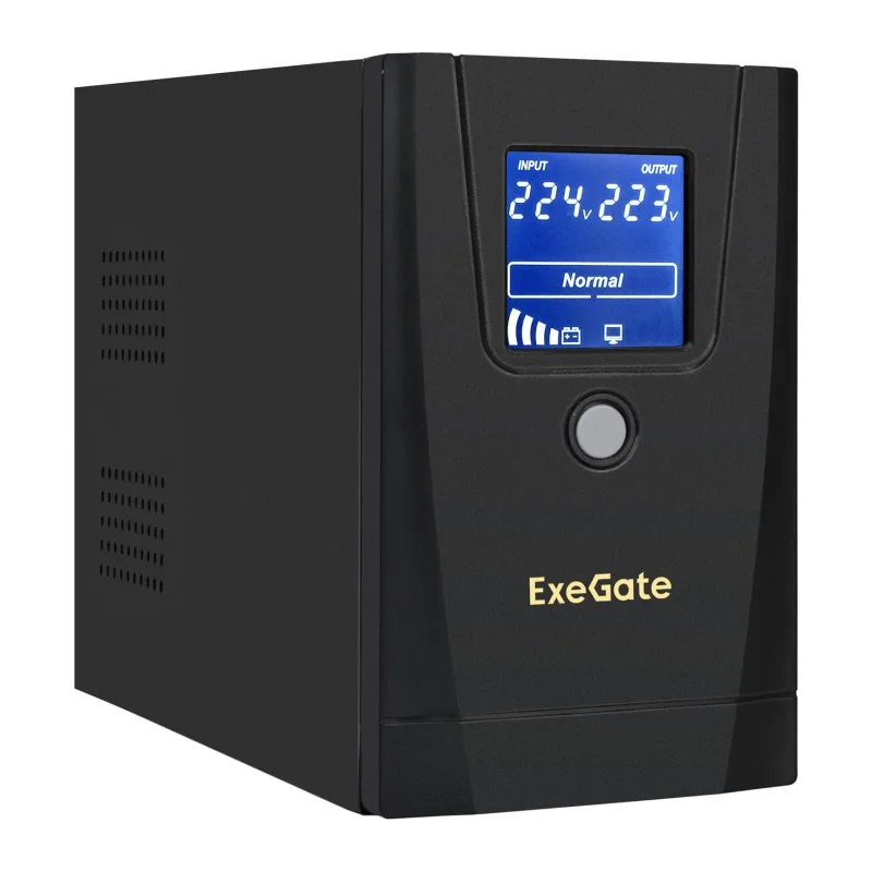 Источник бесперебойного питания ExeGate SpecialPro Smart LLB-1000.LCD.AVR.1SH.2C13.RJ.USB (EX292788RUS)
