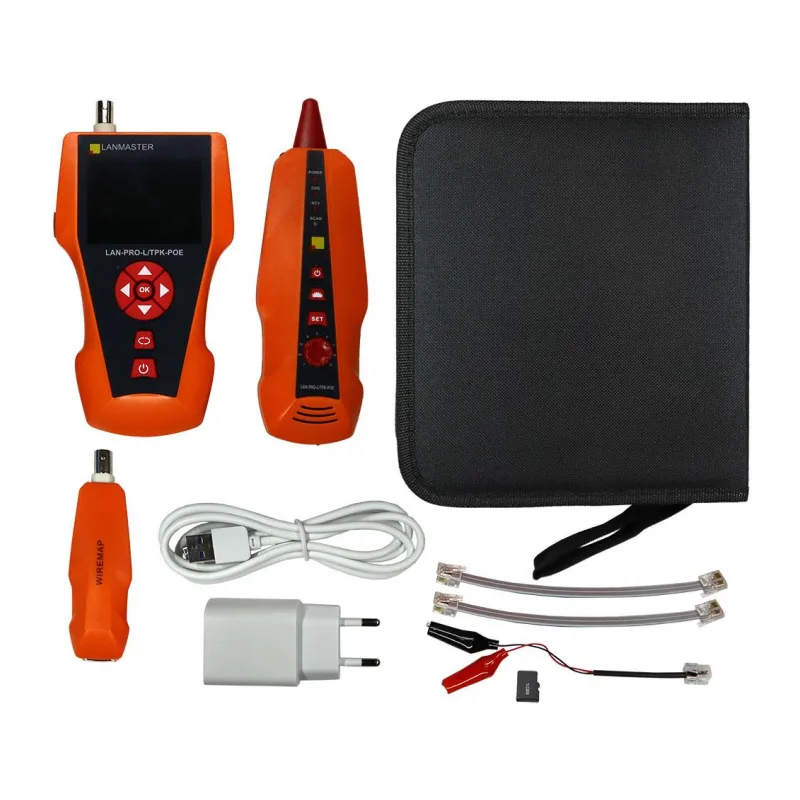 Тестер Lanmaster LAN-PRO-L/TPK-POE оранжевый