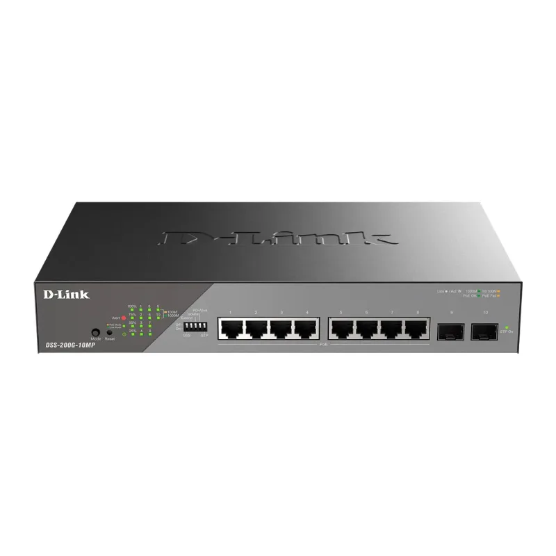 Коммутатор D-Link DSS-200G-10MP/A1A