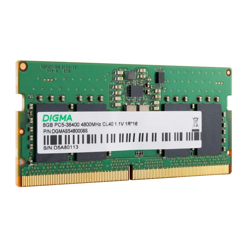 Оперативная память Digma 8GB DDR5 (DGMAS5480008S)