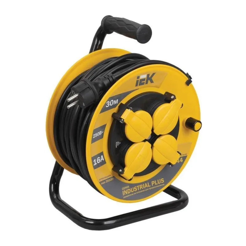 Удлинитель на катушке IEK Industrial Plus УК30 (WKP15-16-04-30-44)