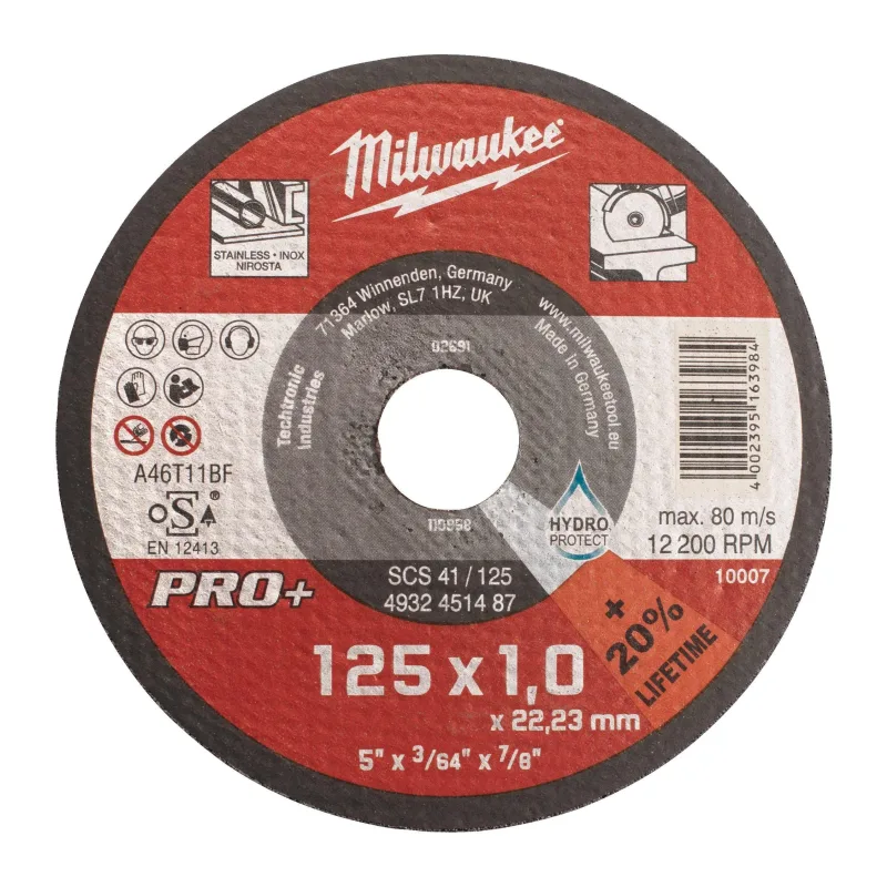 Диск отрезной Milwaukee PRO+ SCS41 125x1 (4932451487)
