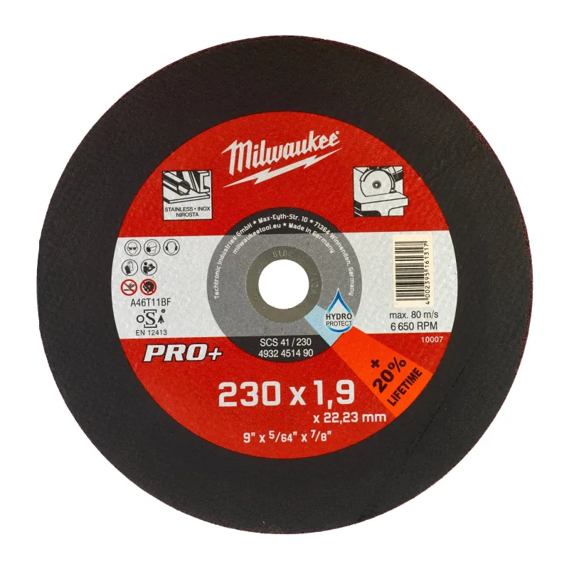 Диск отрезной Milwaukee PRO+ SCS41 230x1.9 (4932451490)