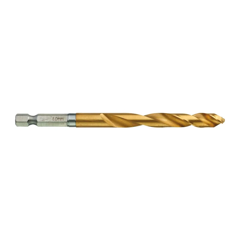 Сверло по металлу Milwaukee RedHEX HSS-TiN 8мм 5шт (4932478183)