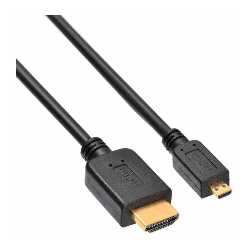 Кабель аудио-видео Buro MICROHDMI-HDMI-1.8 1.8м черный