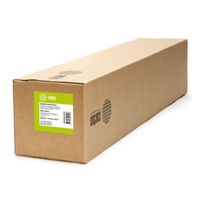 Холст Cactus CS-MC260-91430 белый
