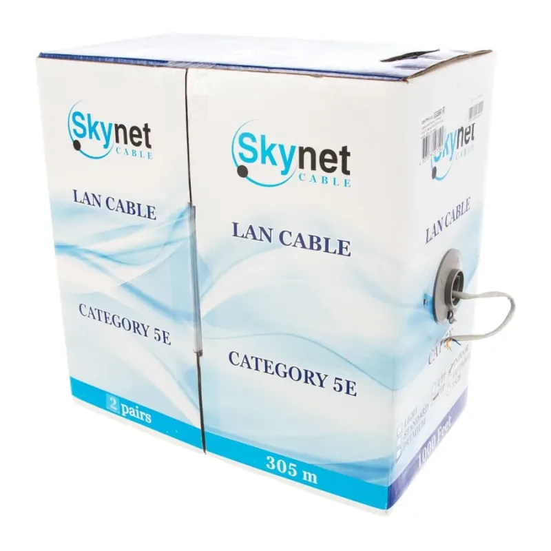 Кабель витая пара SkyNet Premium CSP-FTP-2-CU 305м серый