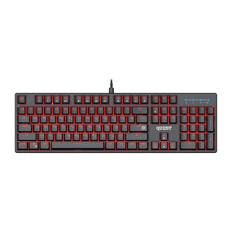 Клавиатура Defender Quest GK-596 RU черный (45596)