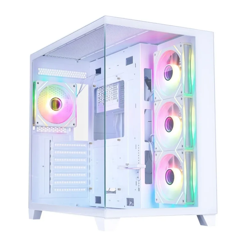 Корпус 1stPlayer MV8-TP без БП White (MV8-TP-WH-3F7R-W-1F7-W)