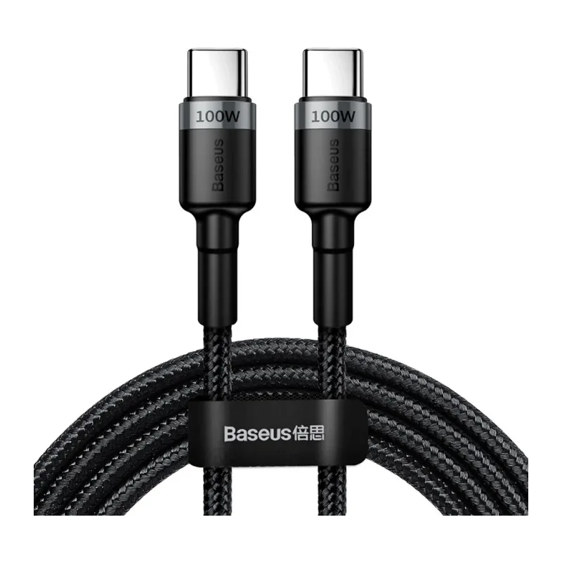 Кабель Baseus Cafule 2m Gray/Black (CATKLF-ALG1)