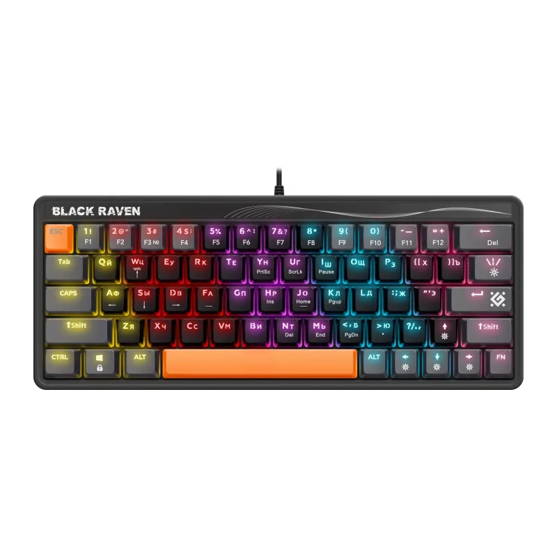 Клавиатура Defender Black Raven GK-417 черный (45414)