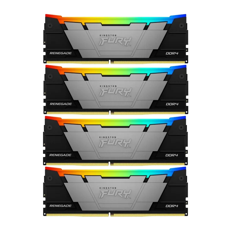 Оперативная память Kingston Fury Renegade RGB Gaming RTL DDR4 4x32GB (KF436C18RB2AK4/128)