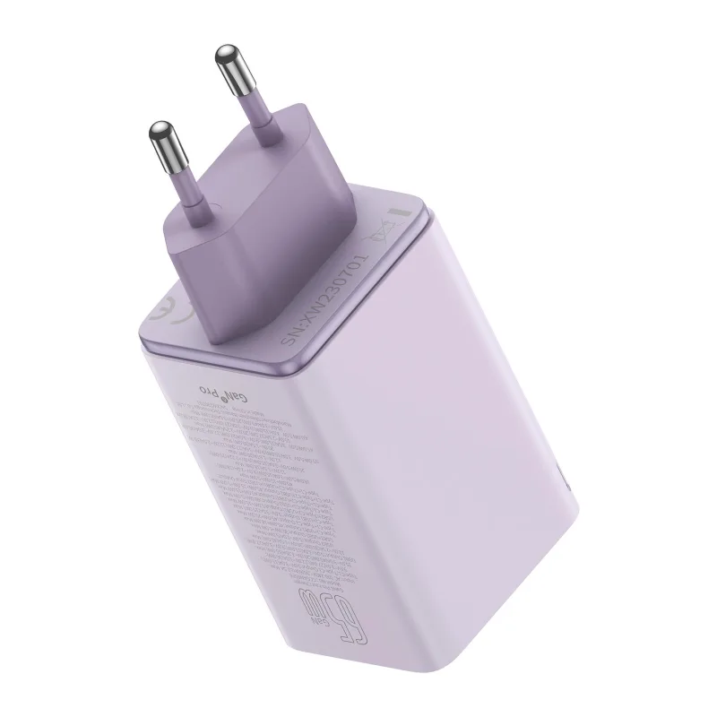 Сетевое зарядное устройство Baseus GaN6 Pro 65W EU Star Purple (P10162701533-00)