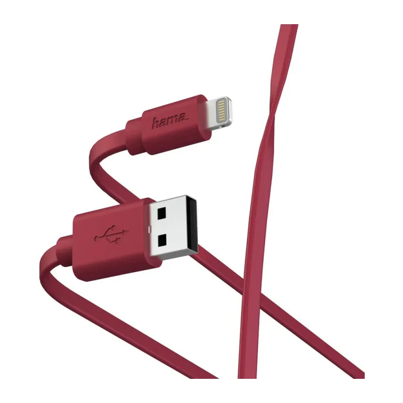 Кабель Hama 00187233 1м красный