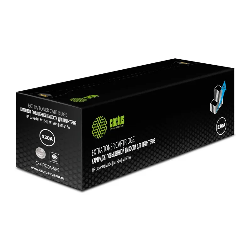 Картридж Cactus CF530X черный (CS-CF530A-MPS)