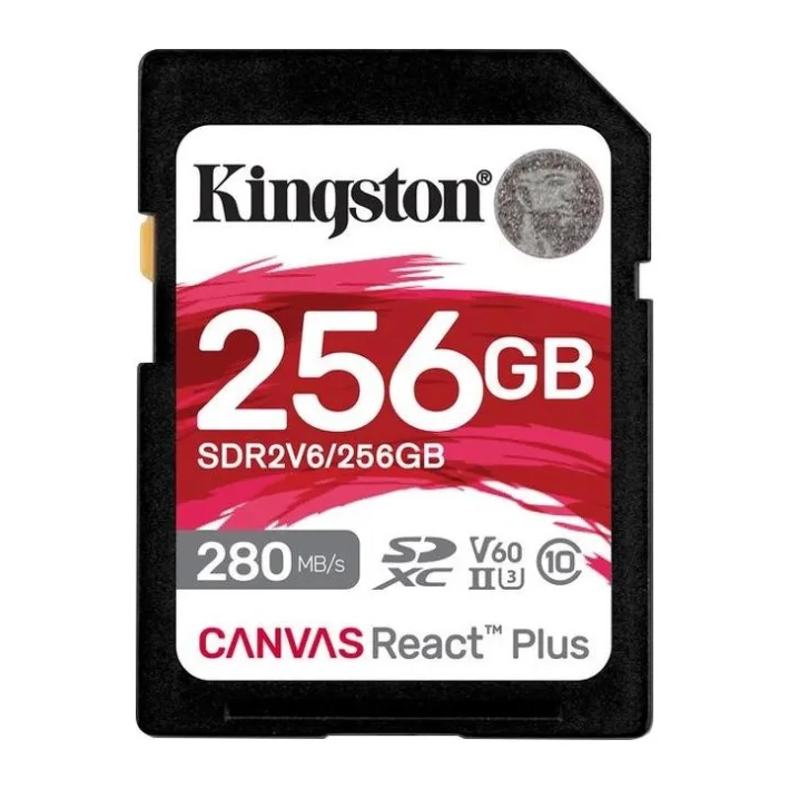 Карта памяти Kingston Canvas React Plus SDXC 256GB (SDR2V6/256GB)