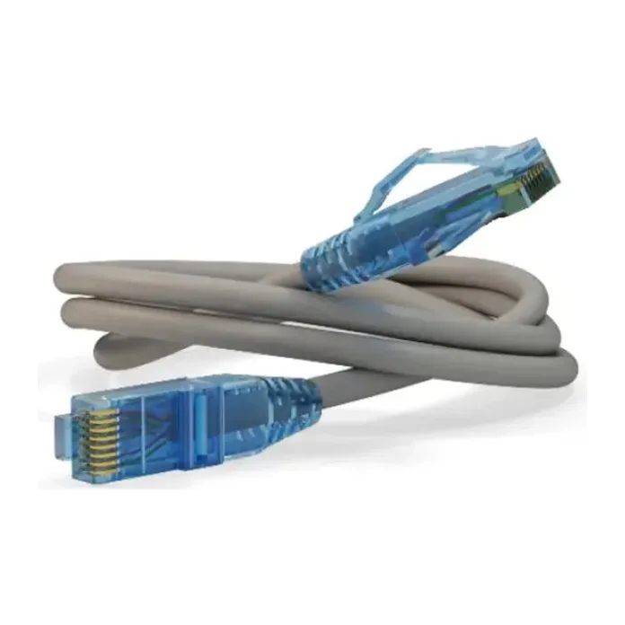 Кабельная сборка Hyperline PC-LPM-UTP-RJ45-RJ45-C6a-10M-LSZH-GY серый