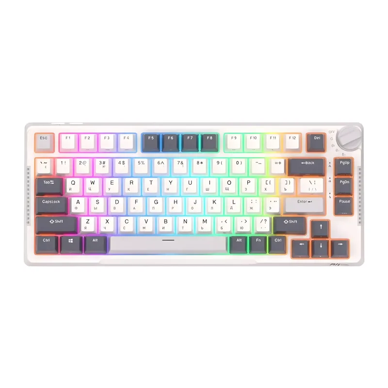 Клавиатура Royal Kludge RK-H81 Sky cyan switch/White Night