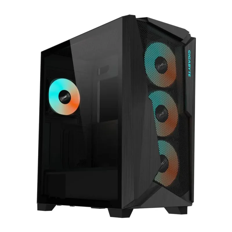 Корпус Gigabyte C301G Glass V2 без БП черный (GB-C301G)