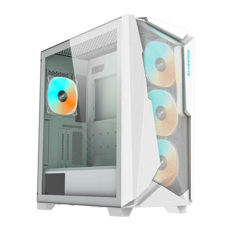 Корпус Gigabyte C301 Glass V2 без БП White (GB-C301GW)