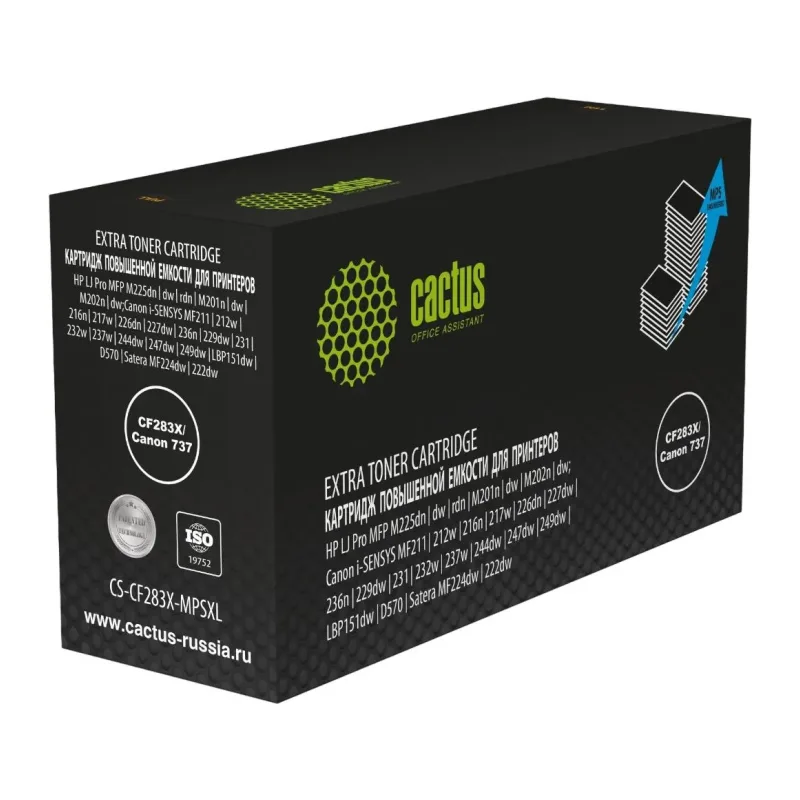 Картридж Cactus CF283X черный (CS-CF283X-MPSXL)