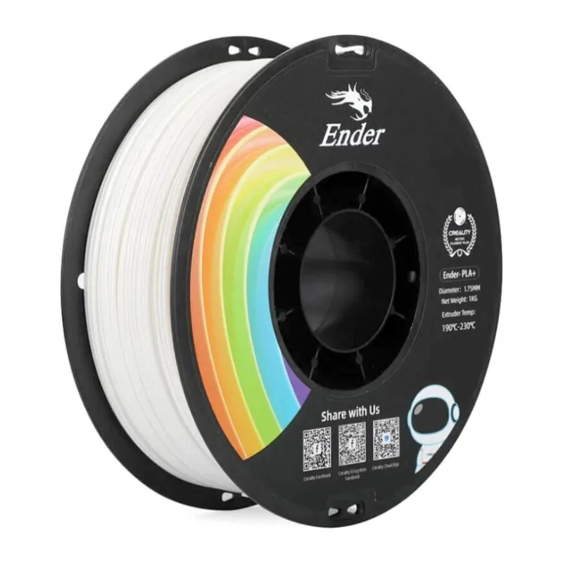 Пластик для 3D-принтера Creality PLA Plus 1,75мм белый(3301010305)