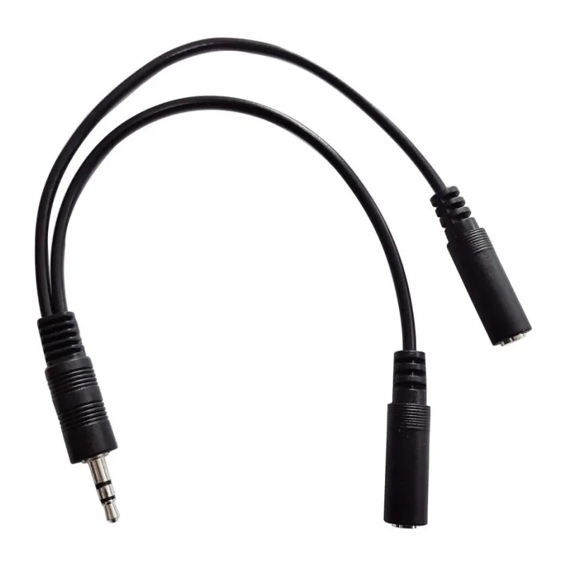 Адаптер аудио Buro BU-2XJACK-JACK 0.2м черный