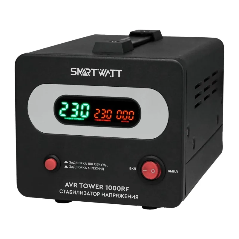 Стабилизатор напряжения Smartwatt AVR Tower 1000RF черный (4512020370002)