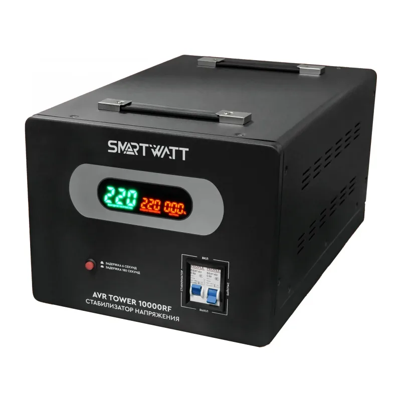 Стабилизатор напряжения Smartwatt AVR Tower 10000RF черный (4512020370003)