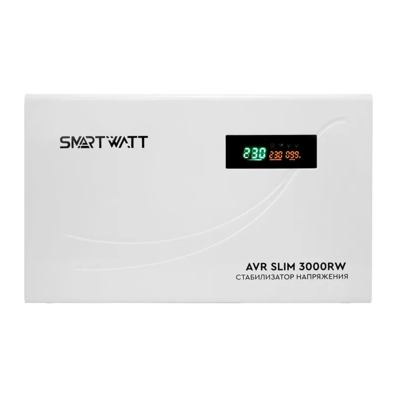 Стабилизатор напряжения Smartwatt AVR Slim 3000RW белый (4512020310007)