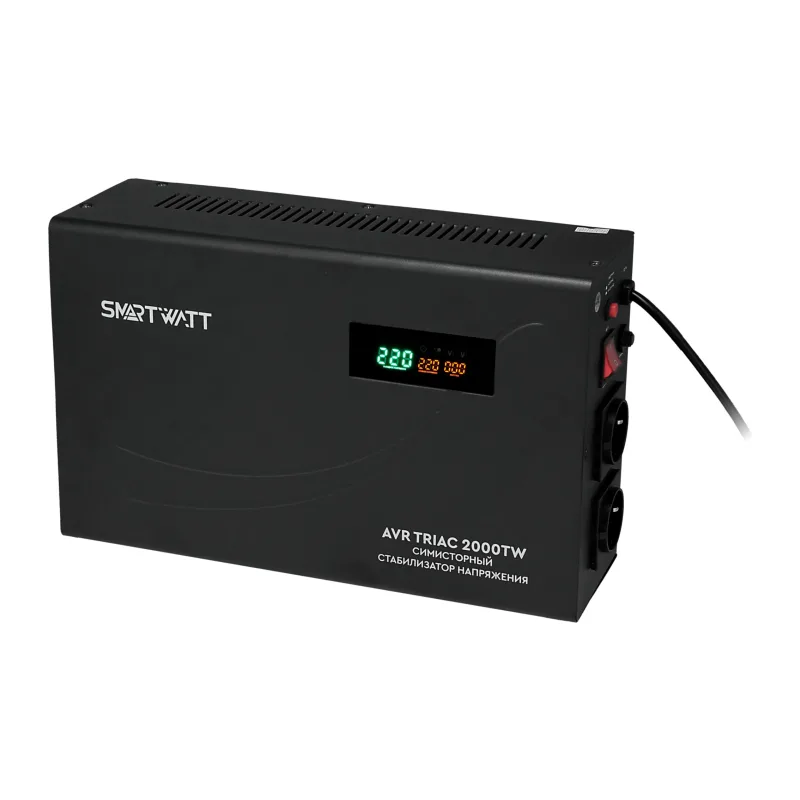 Стабилизатор напряжения Smartwatt AVR Triac 2000TW черный (4512020380003)