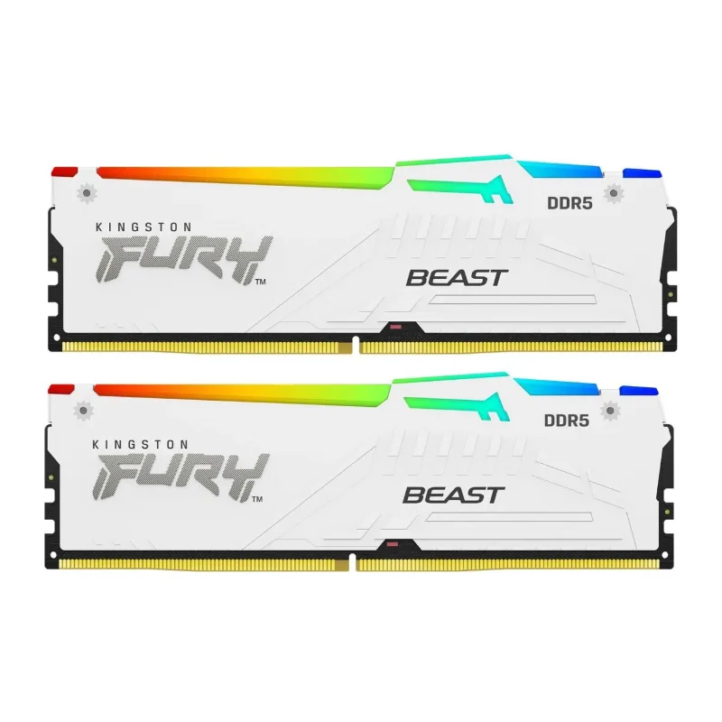 Оперативная память Kingston Fury Beast White Expo RGB DDR5 2x32GB (KF560C36BWEAK2-64)
