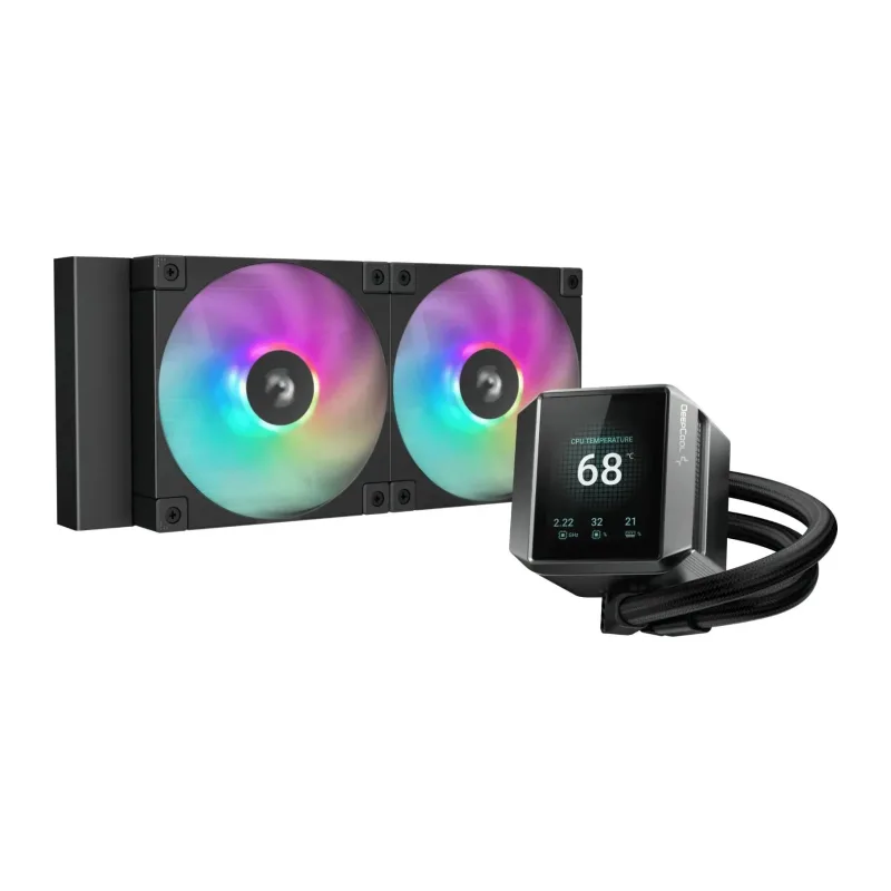Система жидкостного охлаждения для процессора DeepCool Mystique 240 ARGB черный (R-LX550-BKADSNC-G-1)