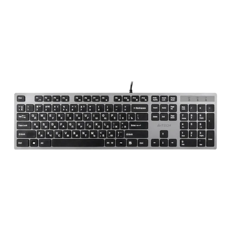 Клавиатура A4Tech KV-300H серый/черный