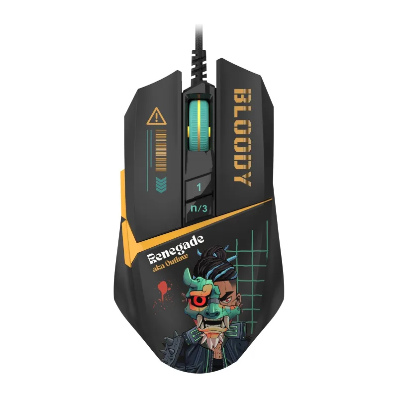 Мышь Bloody W63 Max Renegade черный/рисунок